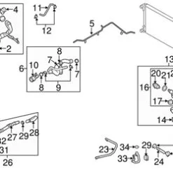 Genuine VW/Audi 07K121065J Coolant Bypass Pipe; Lower - VW | VW07K121065J