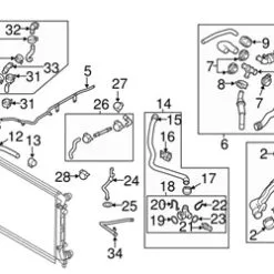 Genuine VW/Audi 07K121065P Coolant Pipe; Upper - VW | 07K121065L VW07K121065P