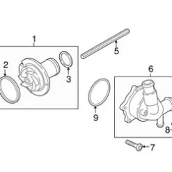 Genuine VW/Audi 07L121014D Water Pump - Audi | AU07L121014D