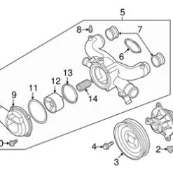 Genuine VW/Audi 07P121237 Coolant Pipe Adapter - Audi | AU07P121237