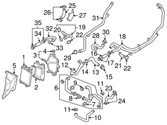 Genuine VW/Audi 07P121398C Coolant Pipe; Right - Audi | AU07P121398C 3 Genuine VW/Audi 07P121398C Coolant Pipe; Right - Audi | AU07P121398C