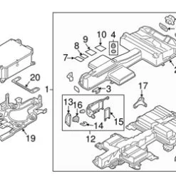 Genuine VW/Audi 12E915703A Drive Motor Battery Pack Control Module Connector - VW | VW12E915703A