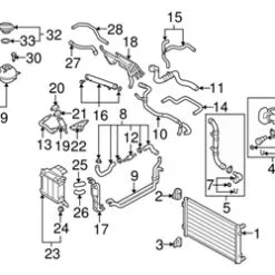 Genuine VW/Audi 1J0122447GF Coolant Hose | VW1J0122447GF