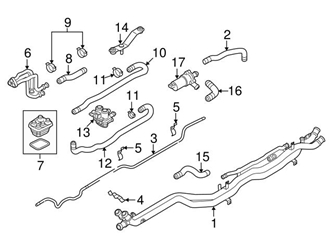 Genuine VW/Audi 420121050B Coolant Pipe - Audi | AU420121050B 3 Genuine VW/Audi 420121050B Coolant Pipe - Audi | AU420121050B
