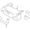 Genuine VW/Audi 4H0121448S Coolant Hose; Left - Audi | AU4H0121448S -Porsche Parts shop VW 4H0121448S