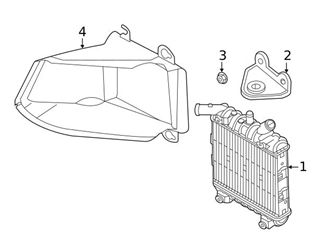 Genuine VW/Audi 4K0121212B Radiator; Left - Audi | AU4K0121212B 3 Genuine VW/Audi 4K0121212B Radiator; Left - Audi | AU4K0121212B