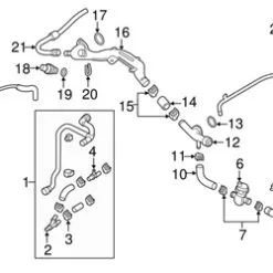 Genuine VW/Audi 4M0122109AN Radiator Coolant Hose - Audi | AU4M0122109AN