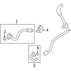 Genuine VW/Audi 4N0121081BJ Coolant Pipe; Lower - Audi | AU4N0121081BJ