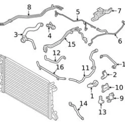 Genuine VW/Audi 4N0819377F Coolant Pipe - Audi | 4N0819377BD AU4N0819377F