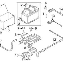 Genuine VW/Audi 561971225 Battery Cable Harness - VW | VW561971225
