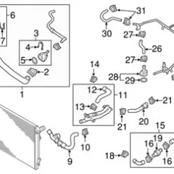 Genuine VW/Audi 5C0121058C Coolant Hose - VW | VW5C0121058C