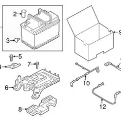 Genuine VW/Audi 5C0971228AB Battery Cable Harness - VW | VW5C0971228AB