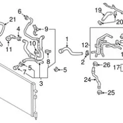 Genuine VW/Audi 5K0122447L Coolant Pipe; Right - VW | 5K0122447K VW5K0122447L