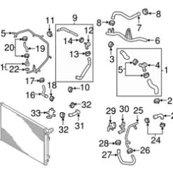 Genuine VW/Audi 5Q0121070BT Coolant Pipe; Right - Audi | AU5Q0121070BT