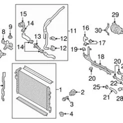 Genuine VW/Audi 5Q0122051DD Radiator Coolant Hose - Audi | 5Q0122051CH AU5Q0122051DD