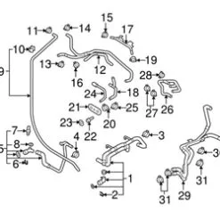 Genuine VW/Audi 7L0121070C Coolant Pipe - VW | VW7L0121070C