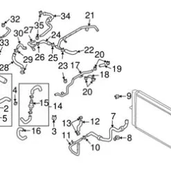 Genuine VW/Audi 7L6121065P Coolant Pipe - VW | VW7L6121065P