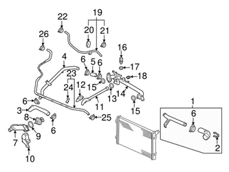 Genuine VW/Audi 7L6121065S Coolant Pipe - VW | 7L6121065H VW7L6121065S 3 Genuine VW/Audi 7L6121065S Coolant Pipe - VW | 7L6121065H VW7L6121065S