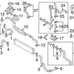 Genuine VW/Audi 7P0121070T Radiator Coolant Hose - VW | VW7P0121070T