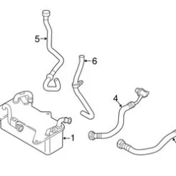 Genuine VW/Audi 80A122449H Radiator Coolant Hose; Right - Audi | AU80A122449H