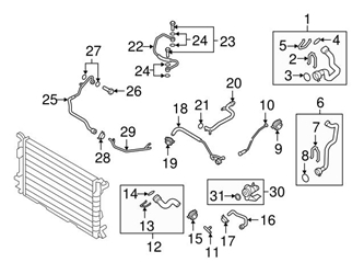 Genuine VW/Audi 8K0121081CA Engine Coolant Overflow Hose - Audi | 8K0121081BE AU8K0121081CA 3 Genuine VW/Audi 8K0121081CA Engine Coolant Overflow Hose - Audi | 8K0121081BE AU8K0121081CA