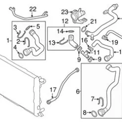 Genuine VW/Audi 8R0121081T Coolant Pipe - Audi | AU8R0121081T
