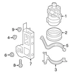 Genuine VW/Audi 8R0121261M Water Pump Bracket - Audi | AU8R0121261M