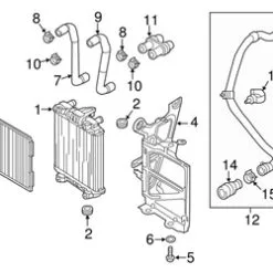 Genuine VW/Audi 8S0122051A Radiator Coolant Hose - Audi | AU8S0122051A