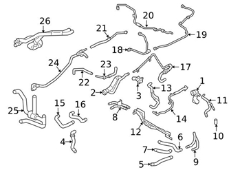 Genuine VW/Audi 8W0121075A Coolant Pipe; Right - Audi | AU8W0121075A 3 Genuine VW/Audi 8W0121075A Coolant Pipe; Right - Audi | AU8W0121075A